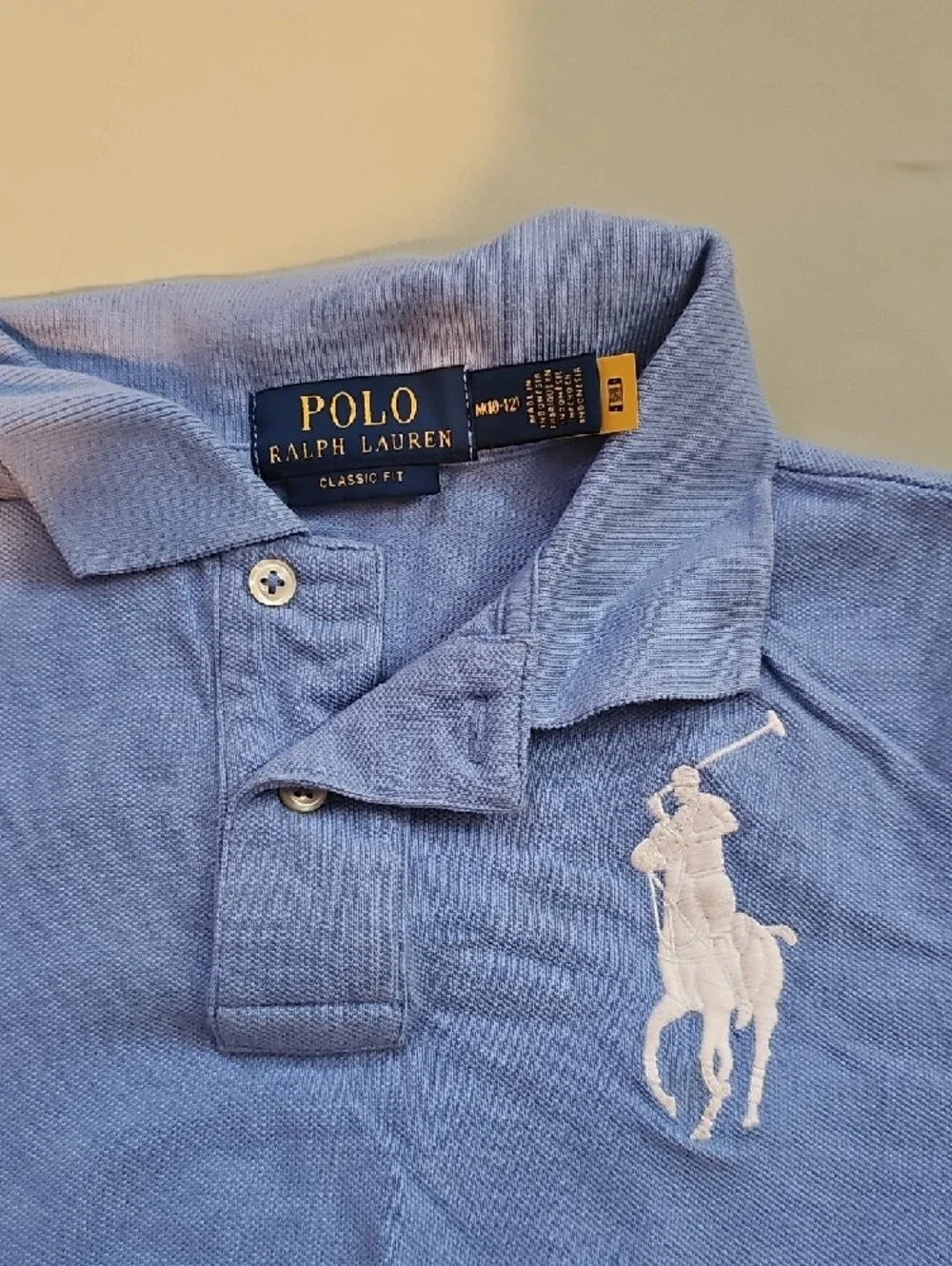 Polo by Ralph Lauren Boys Polo Shirt in Periwinkle Blue with White Pony